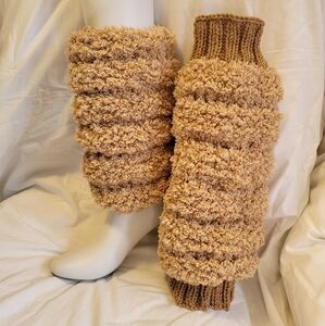Hand Crafted knit skrunchers™ legwarmers 14 inch calf circumfrence Womens S - M
